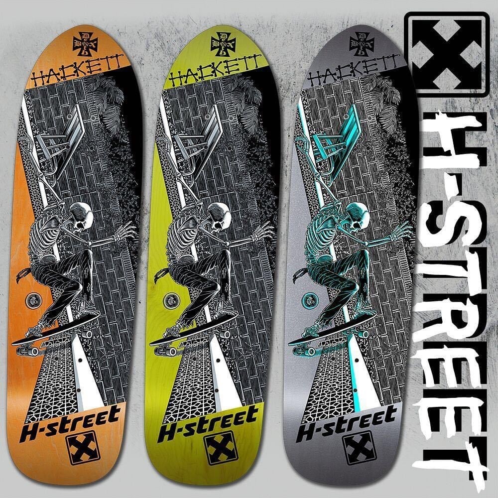 H-STREET SKATEBOARDING skate deck DAVE HACKETT SLASH&POOL 【CCC