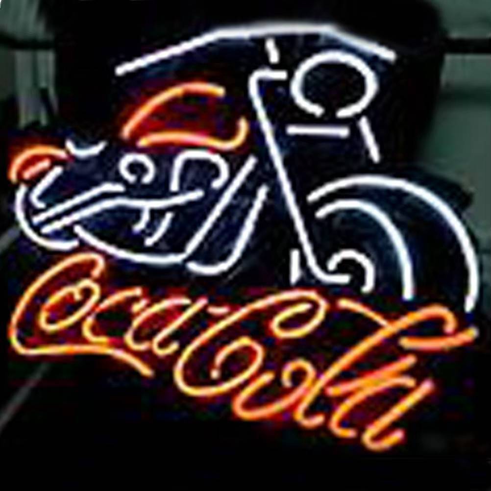 コカコーラ Coca-Cola バイク ネオンサイン ネオン看板 カフェ