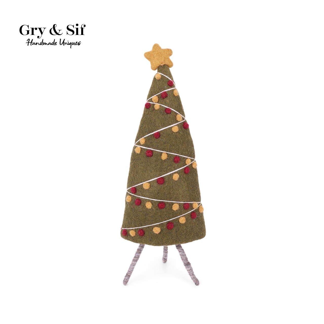 ONLINE限定】クラシッククリスマスツリー / 羊毛フェルト / Gry & Sif