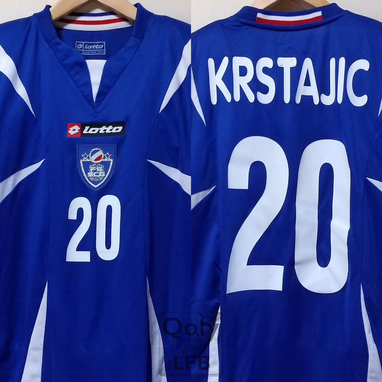 セルビア・モンテネグロ代表 2006 Lotto ホーム半袖 #20 KRSTAJIC