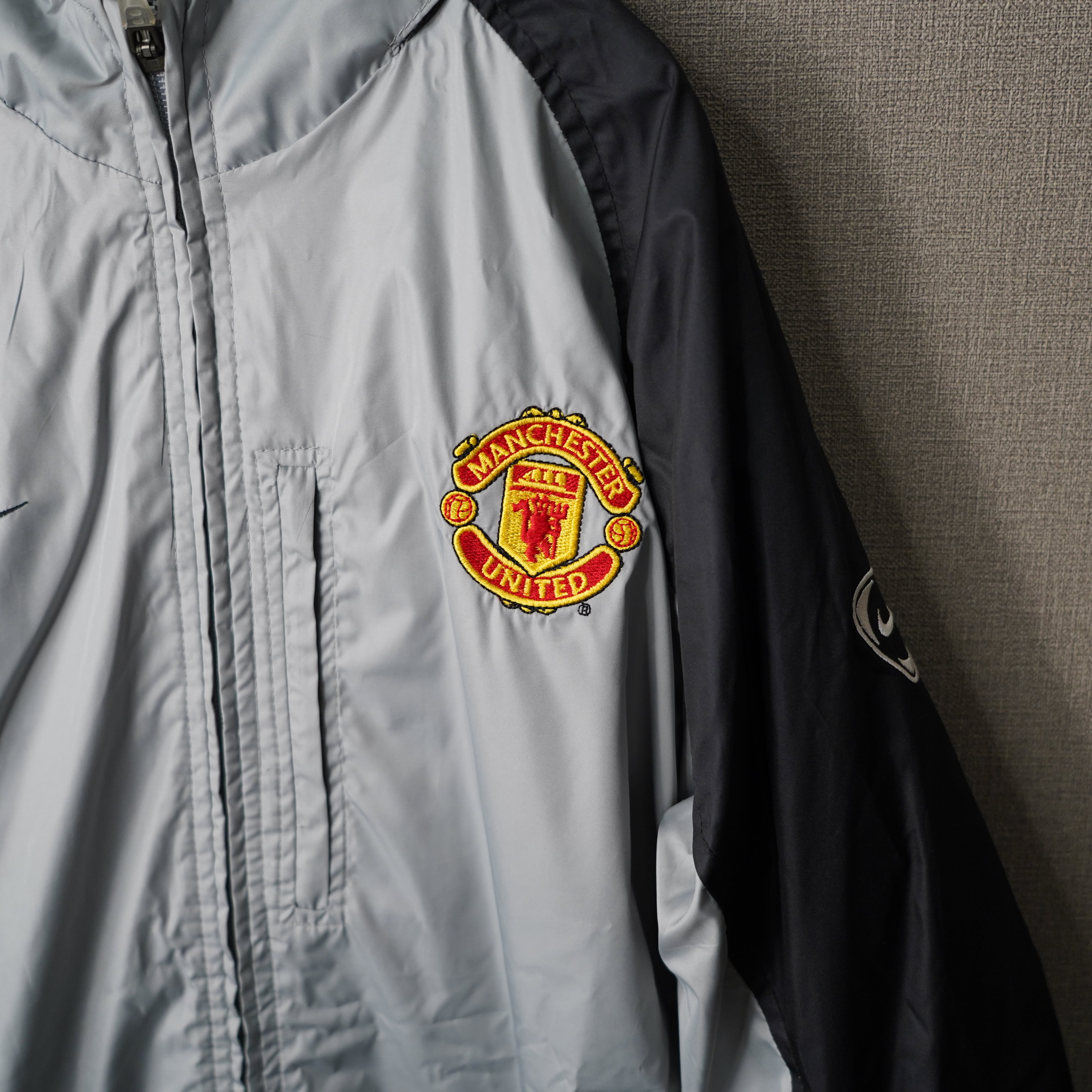 00's NIKE ナイキ マンチェスターユナイテッド ナイロンジャケット 黒