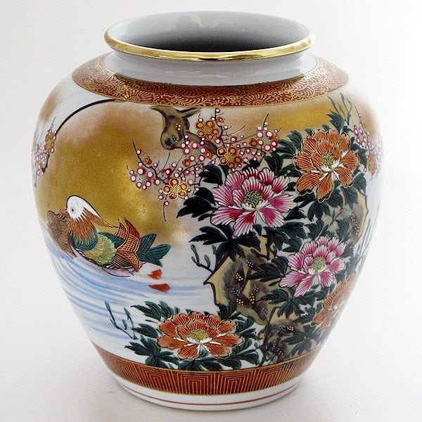 九谷焼花瓶・No.130520-16・梱包サイズ80 | リサイクルショップ宝さがし