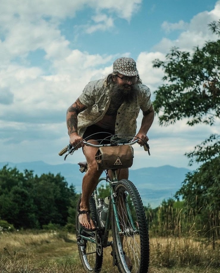 RON'S BIKES ULTRA ROMANCE】Fabio's Abs (Waxed canvas/Navy