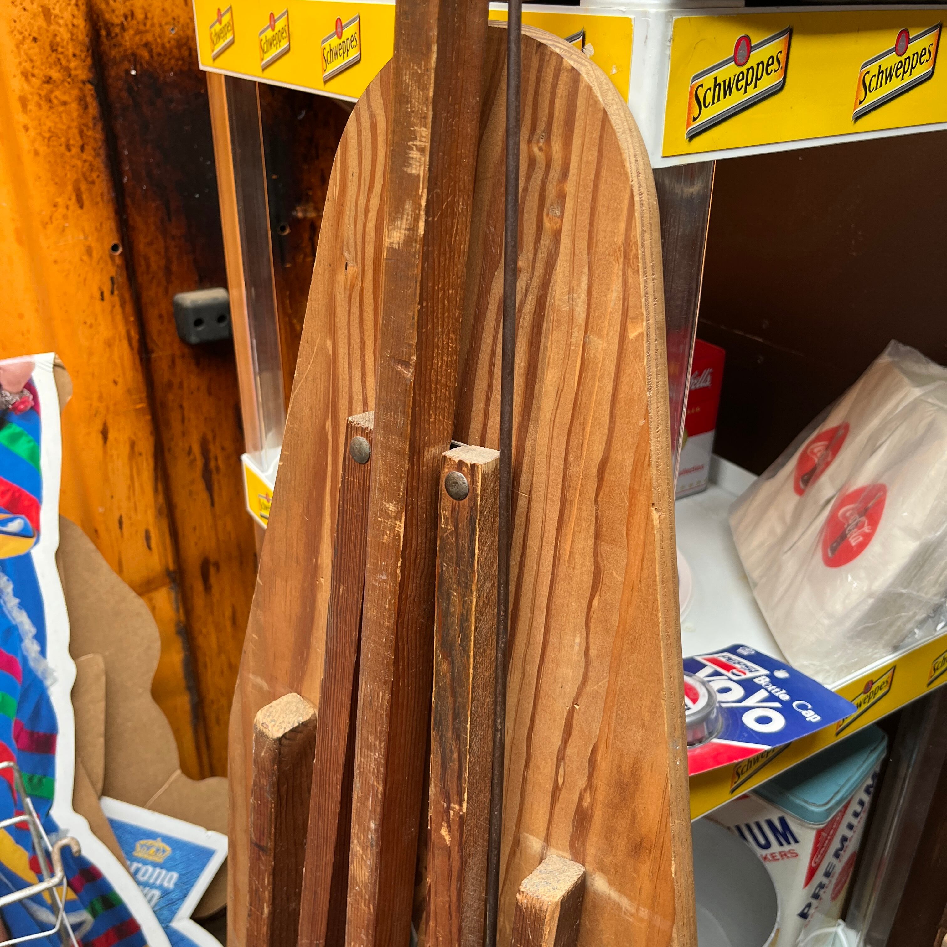 テーブル / アイロン台】アンティーク ビンテージアイロン台 折り畳み