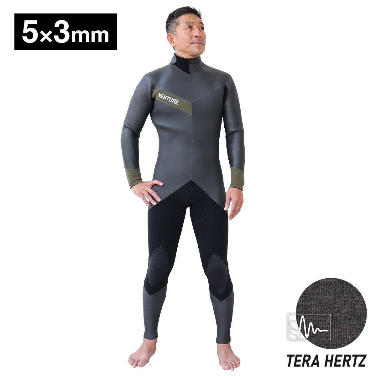 JOURNEY PRO】 5mm × 3mm ストレッチバックジップ セミドライ メンズ