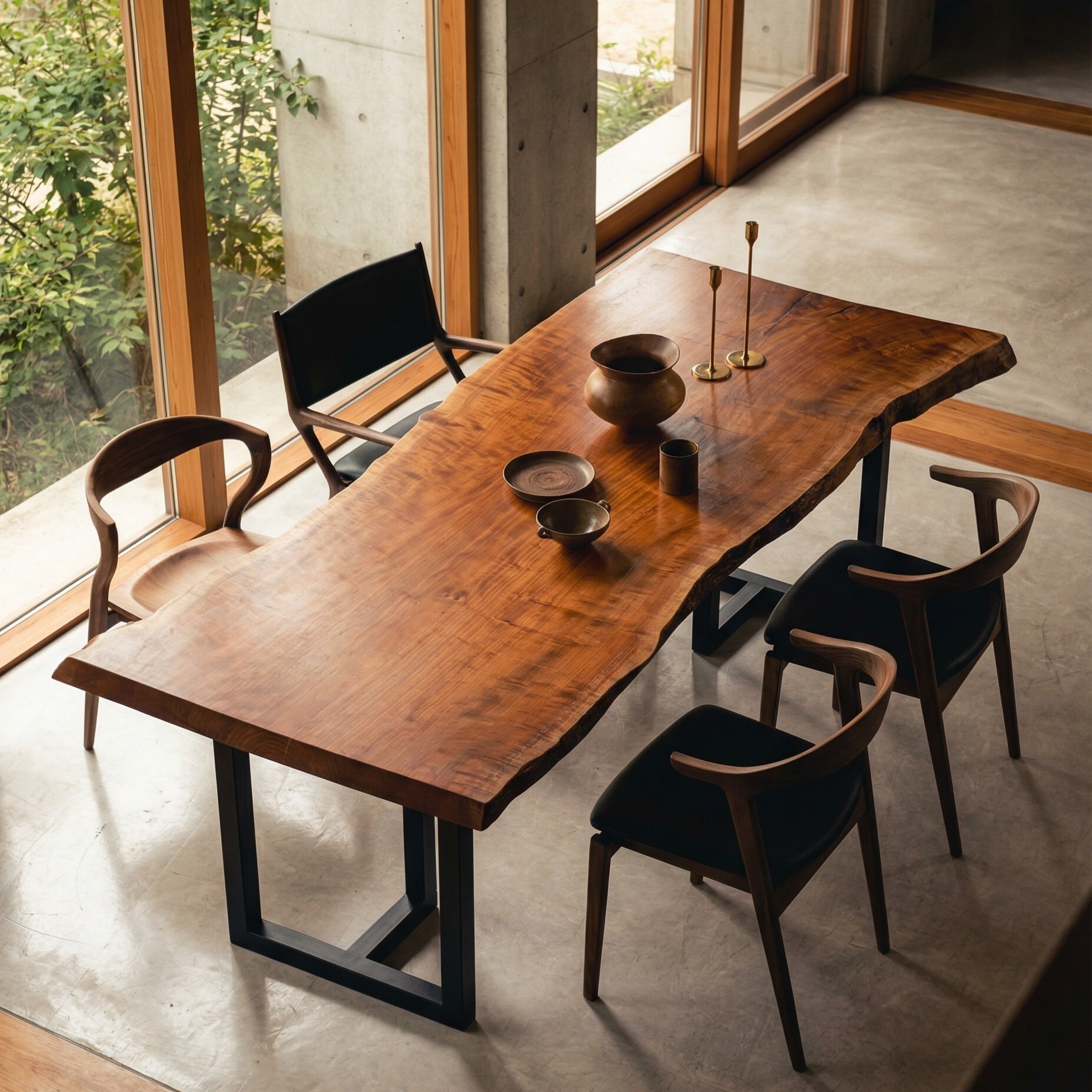 Premium】桜（サクラ）_2250×840‐1020×70_青山店_テーブル天板/一枚板