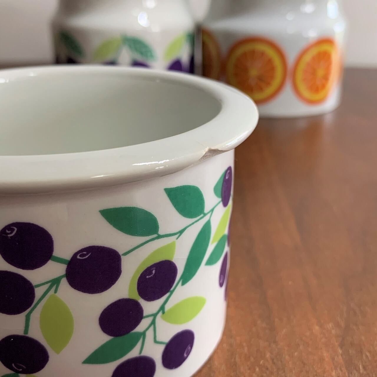 アラビア ブルーベリー柄 ジャー / ARABIA POMONA Jam Jar | ON THE MOON