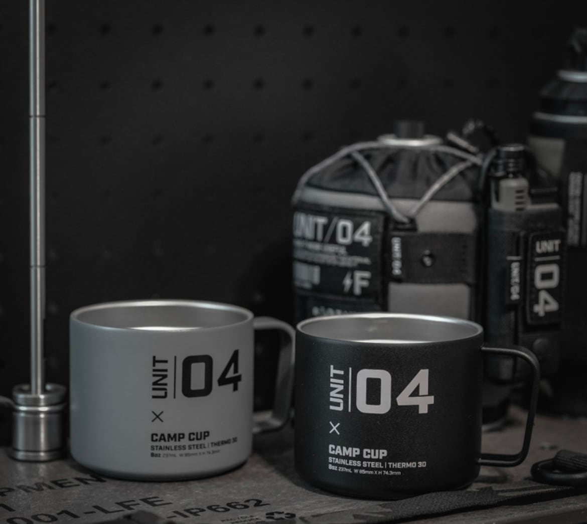UNIT/04 CAMP CUP ステンレス製マグカップ 2色セット！おまけ付 UNIT/04 <CAMP CUP 8oz> | CAMP GEEKS