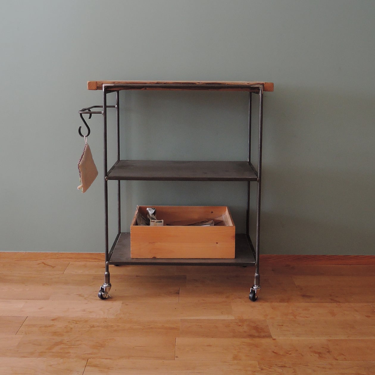 L WORK WAGON【FCO1552】ワークワゴン アイアンワゴン 移動がスムーズ