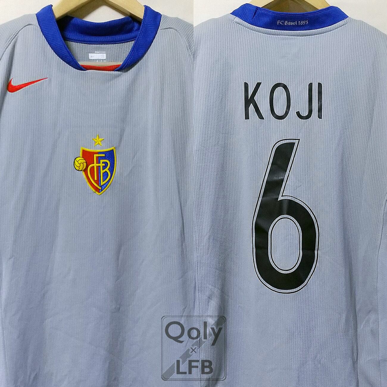 FCバーゼル 2007-08 Nike アウェイ ユニフォーム #6 KOJI 中田浩二