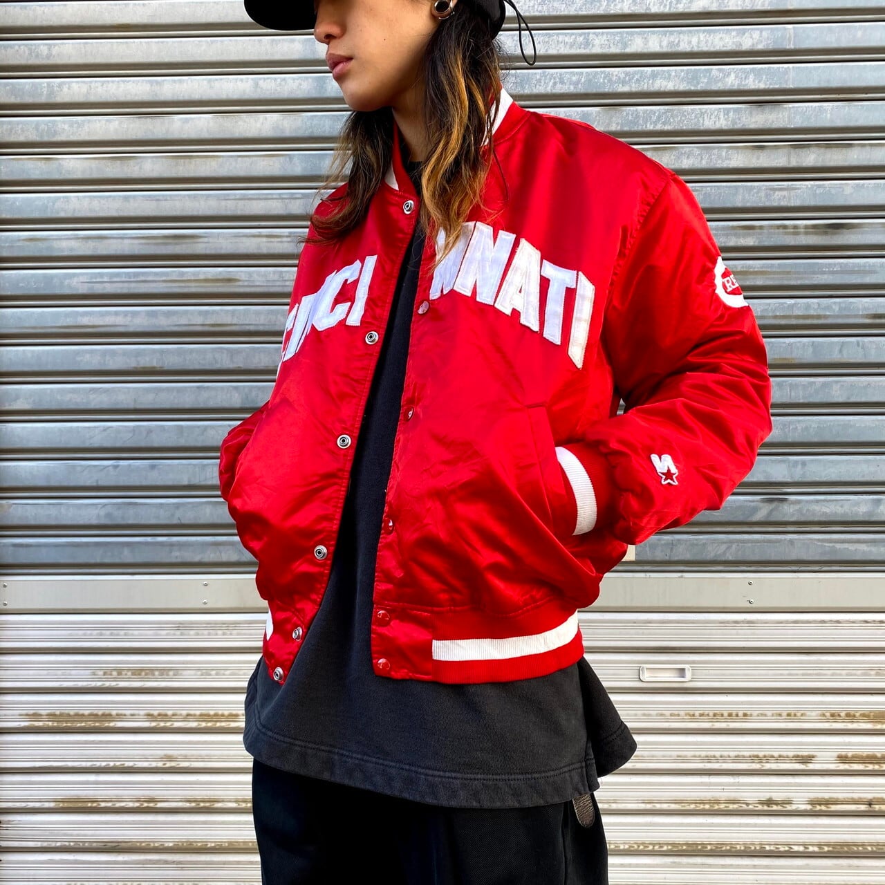 90年代 スターター MLB シンシナシティレッズ 中綿入り ナイロン