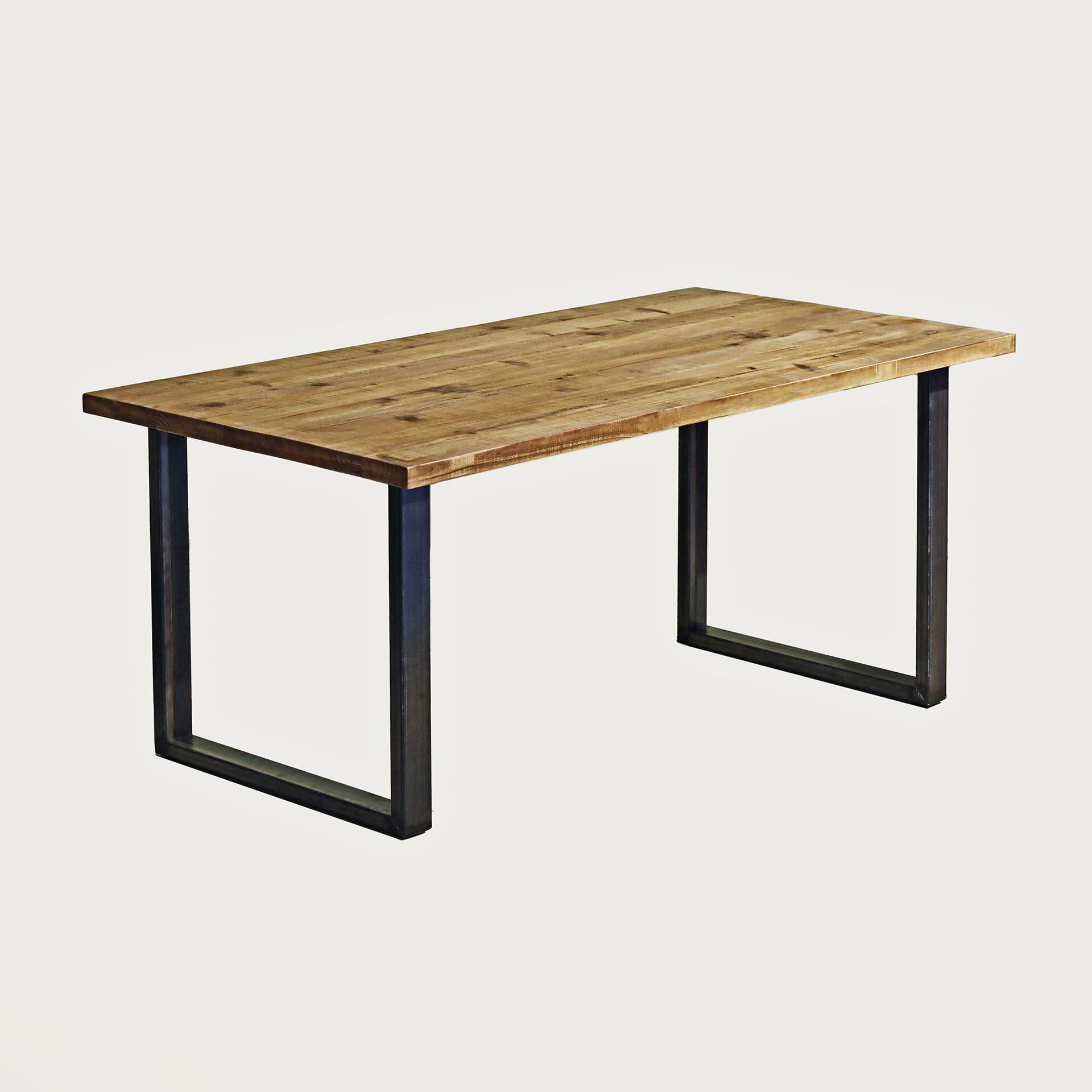 □送料無料□ アイアン家具｜古色材｜古材｜足場板｜鉄脚O字型