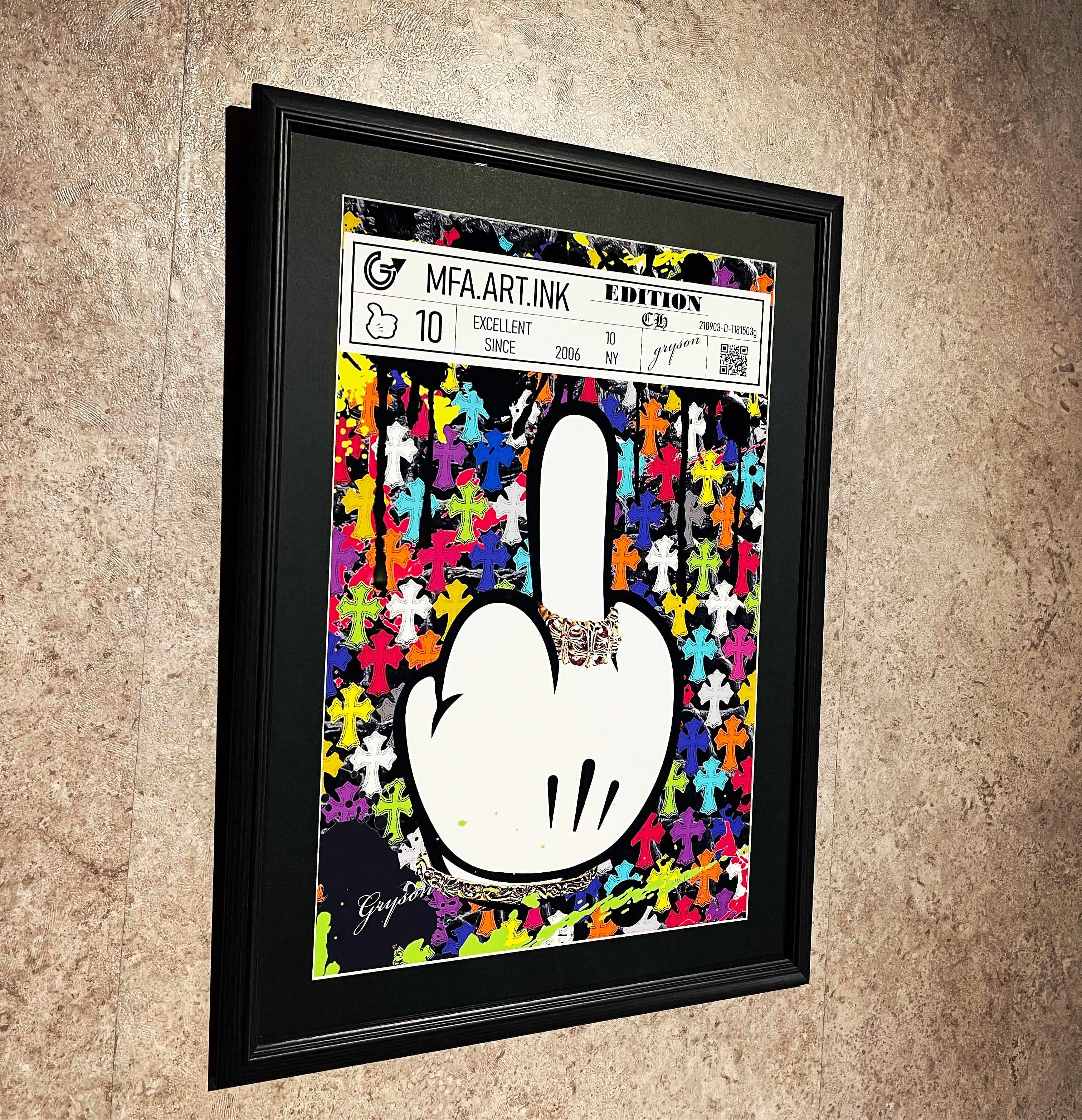 Grysonアート2.5L クロムハーツ パロディオマージュアート | MFA