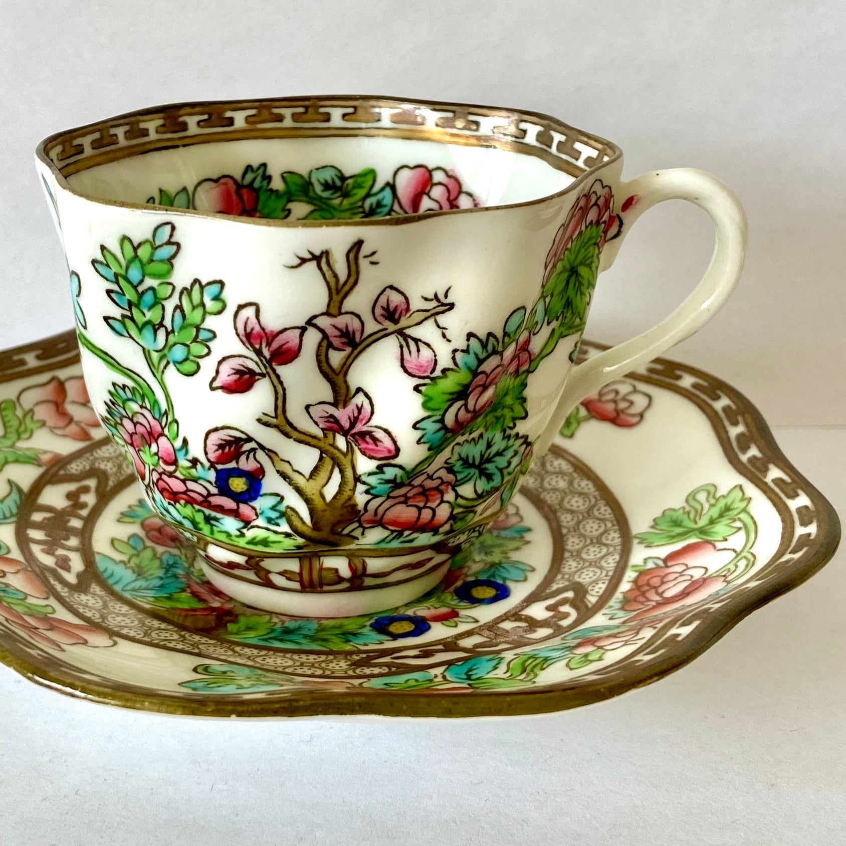 コールポート□インディアンツリー カップ＆ソーサー | Ryo Antiquecups