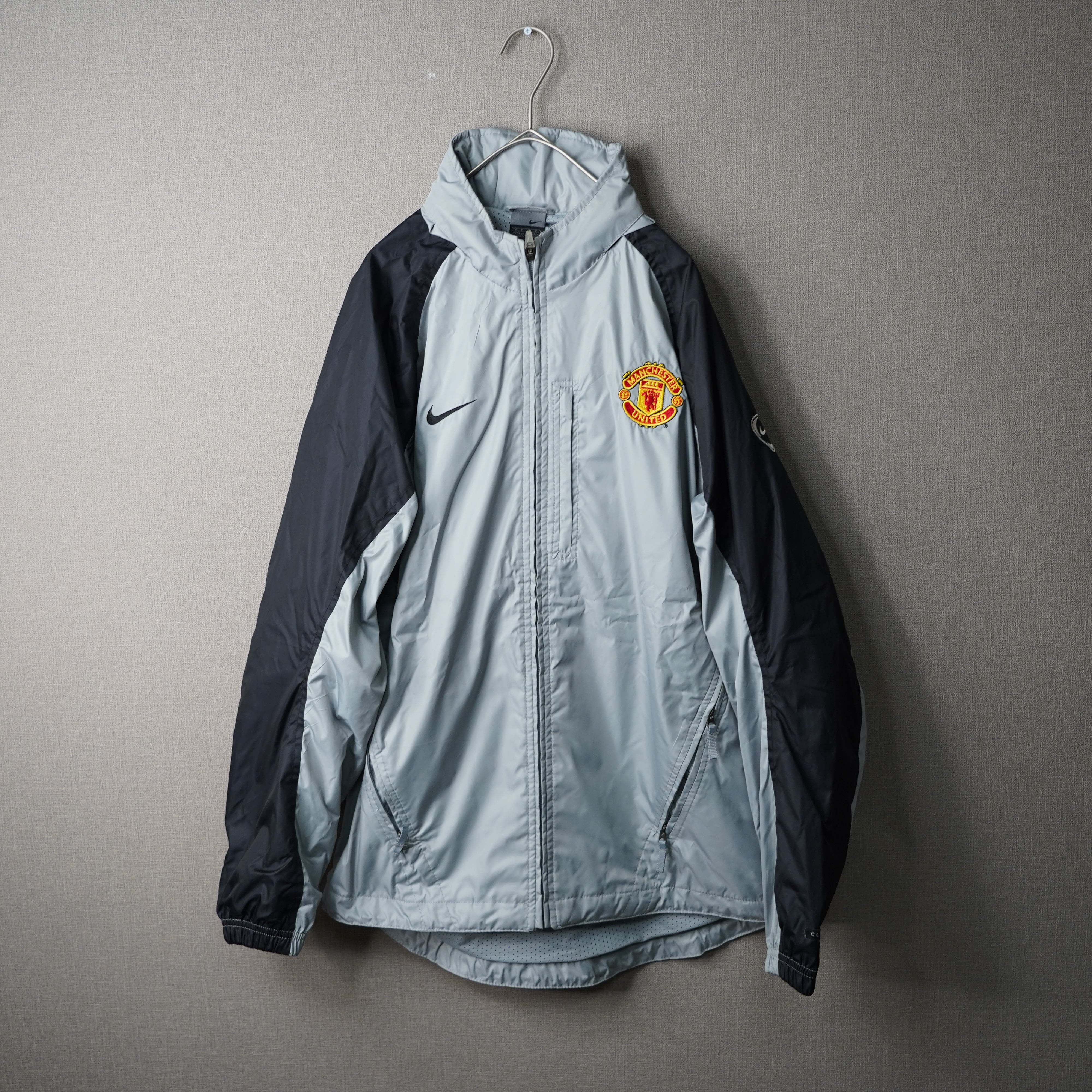 00's NIKE ナイキ マンチェスターユナイテッド ナイロンジャケット 黒