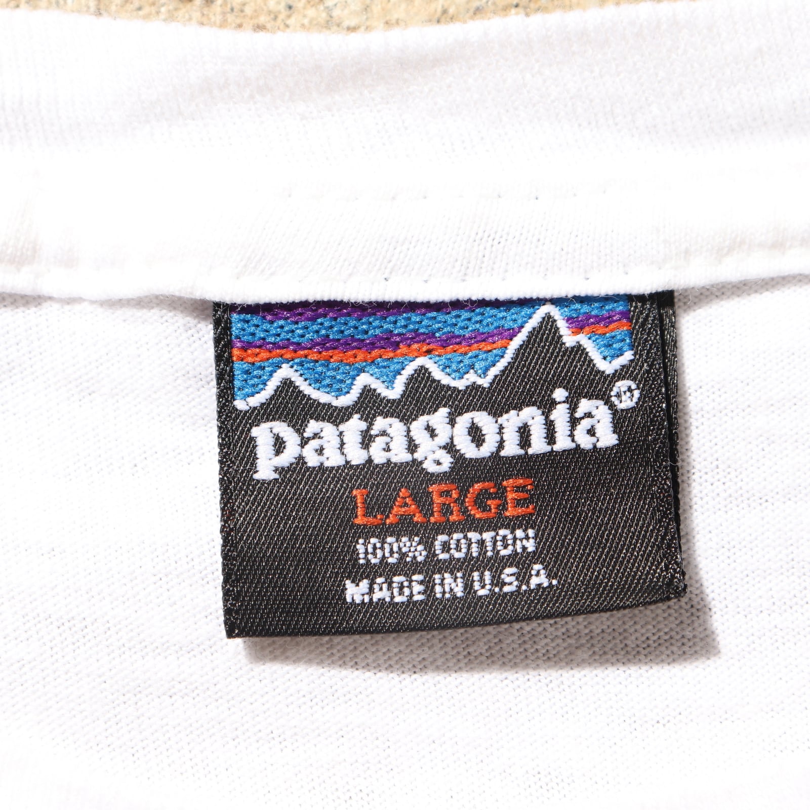 極美品 L 90s 米国製 patagonia 鮭 サーモン Tシャツ パタゴニア 白