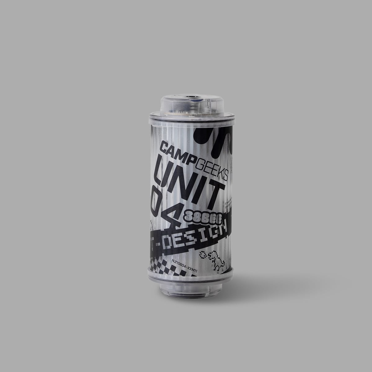 38灯 unit/04 ステッカー グレー Dリング付き b08043af4bbb0d68a22005bd8a4359