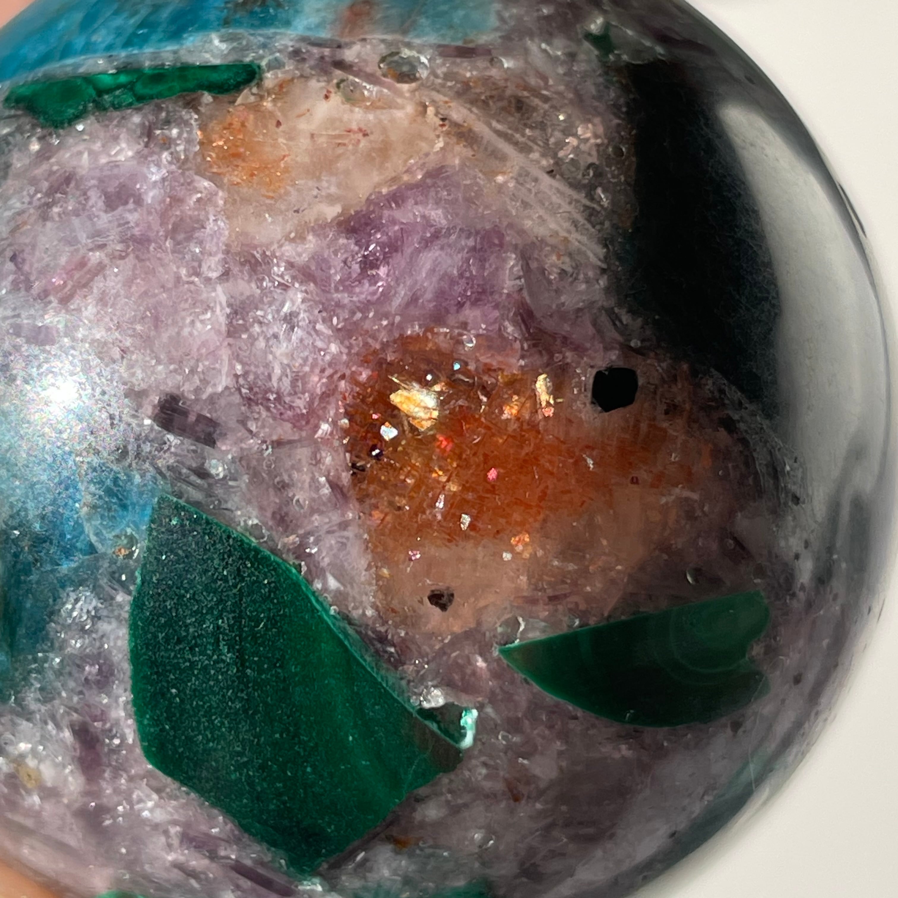 サンストーン アパタイト 共生 スフィア