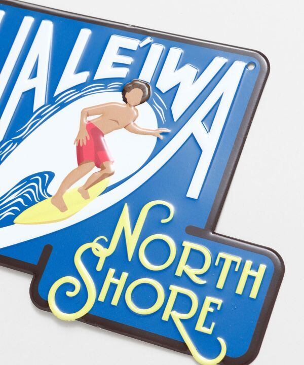 ハレイワ名物！メタルサインボード 看板 ノースショア ウェルカム