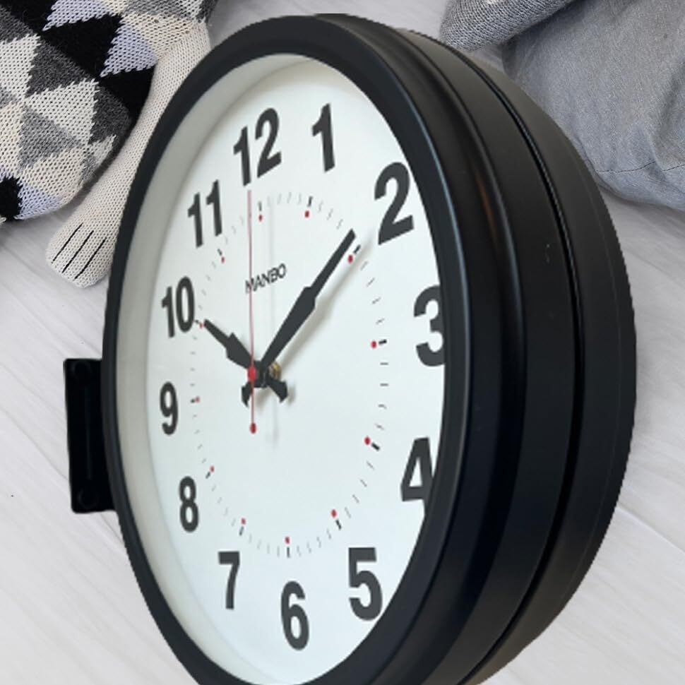 電波面掛け時計manbo－small 2kg ダブルフェイス ウォール