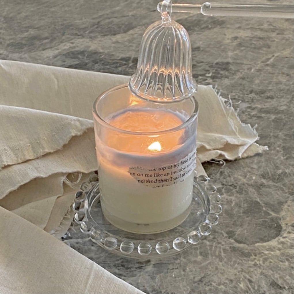 glass candle snuffer / ガラス キャンドル スナッファー 火消し