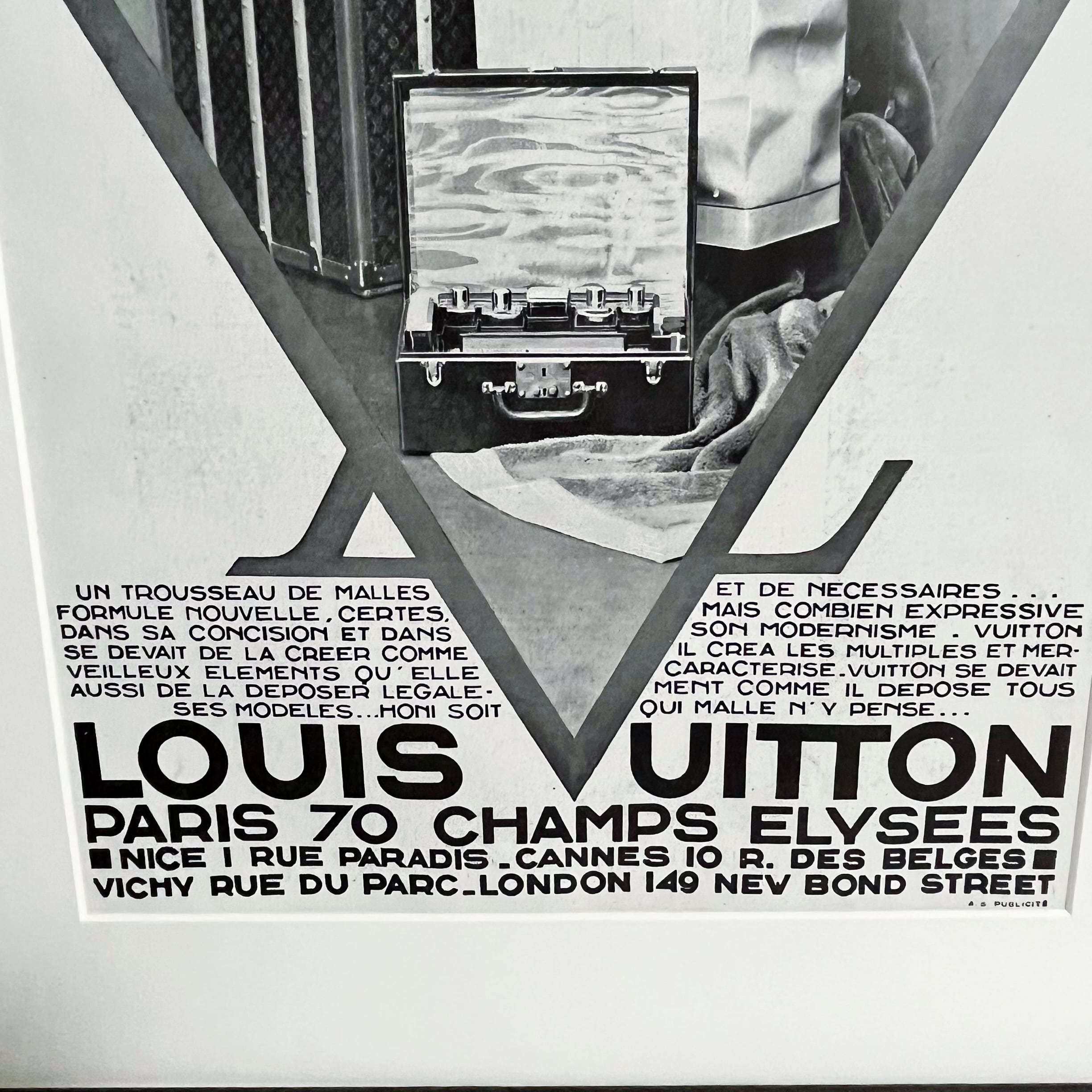 1931 広告＞ Louis Vuitton ルイ・ヴィトン ポスター ヴィンテージ