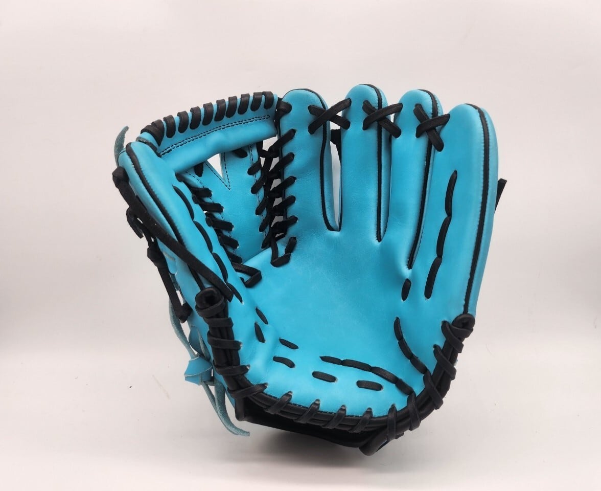 現品限り GECKO ライトブルー×グラック 内野手用 11.5インチ 平裏