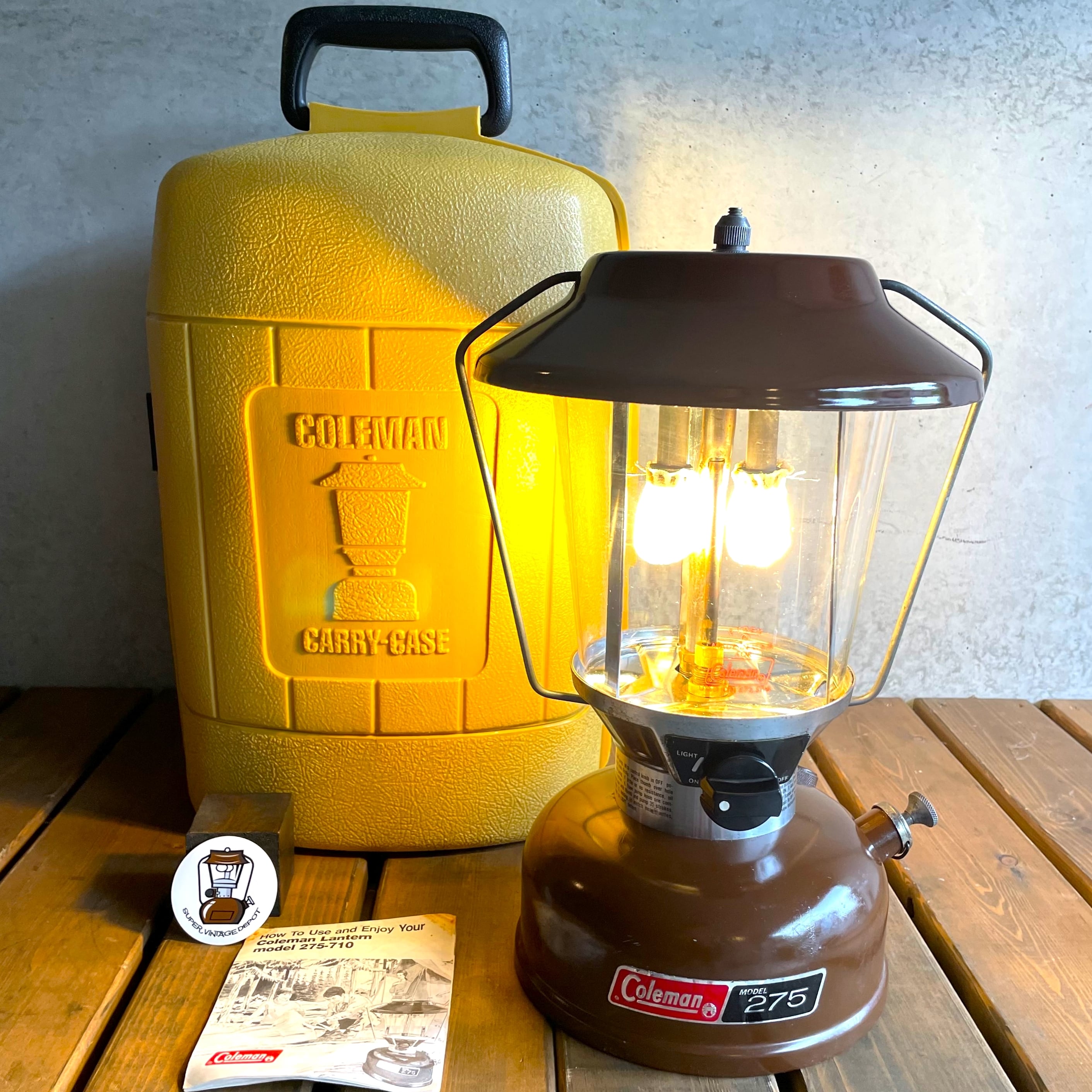 コールマン 275-710 前期 1976年7月製造 クラムシェルケース付属 ツー
