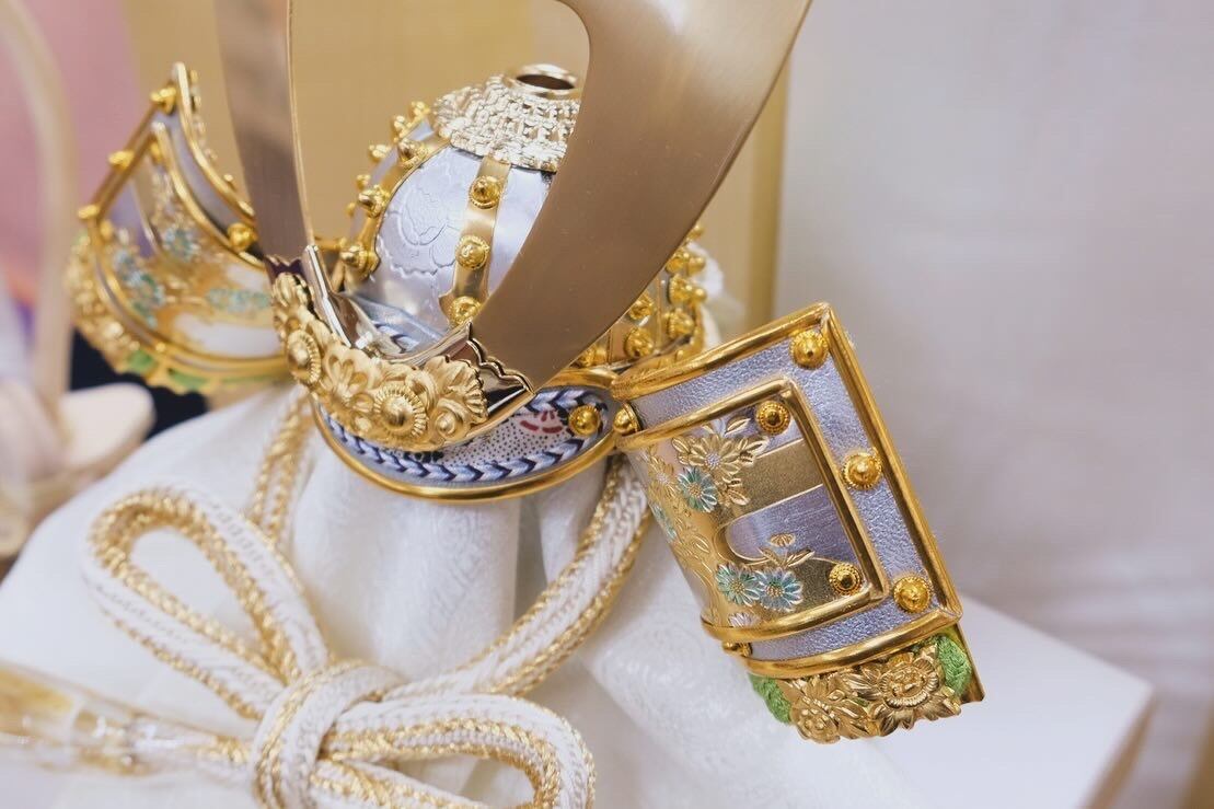 久月】五月人形 玉鳳作 兜飾り ｜彫金 ｜モダン｜端午の節句｜男の子