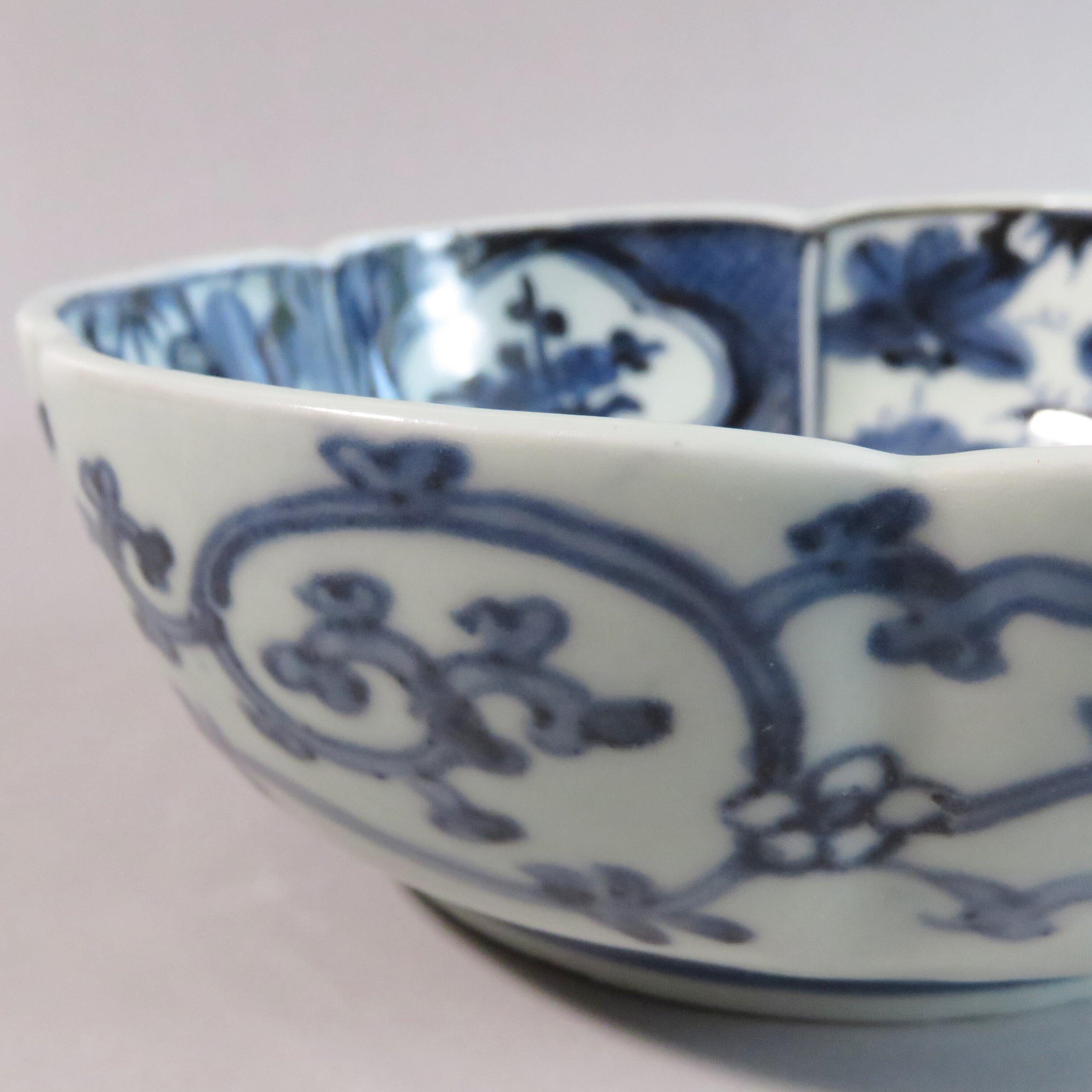 古伊万里 三友染付 なます皿(B) 江戸宝暦様式(1700年代後半) dby11073