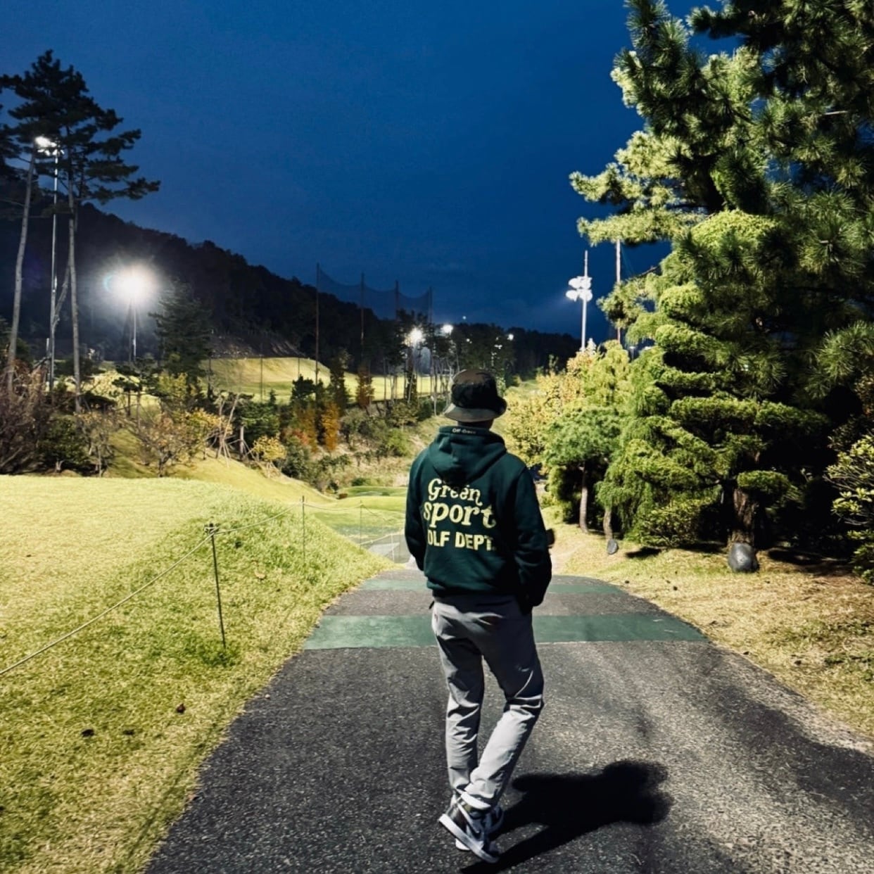 GOLF DEPT.dark green パーカー | off-green.japan