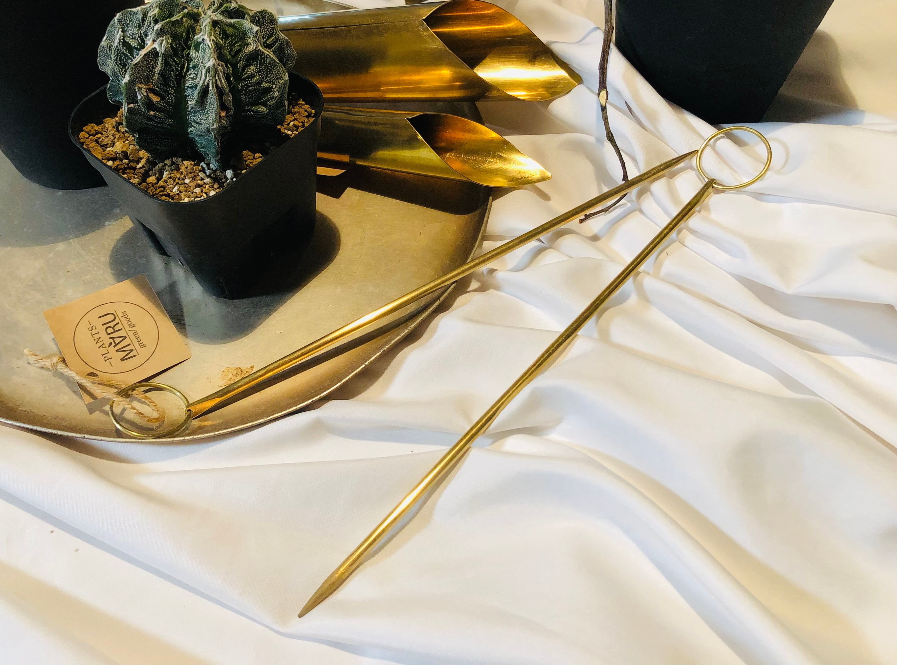 真鍮植え替え棒 ソイルスティック 園芸用品 小野銅工店 | plants MARU