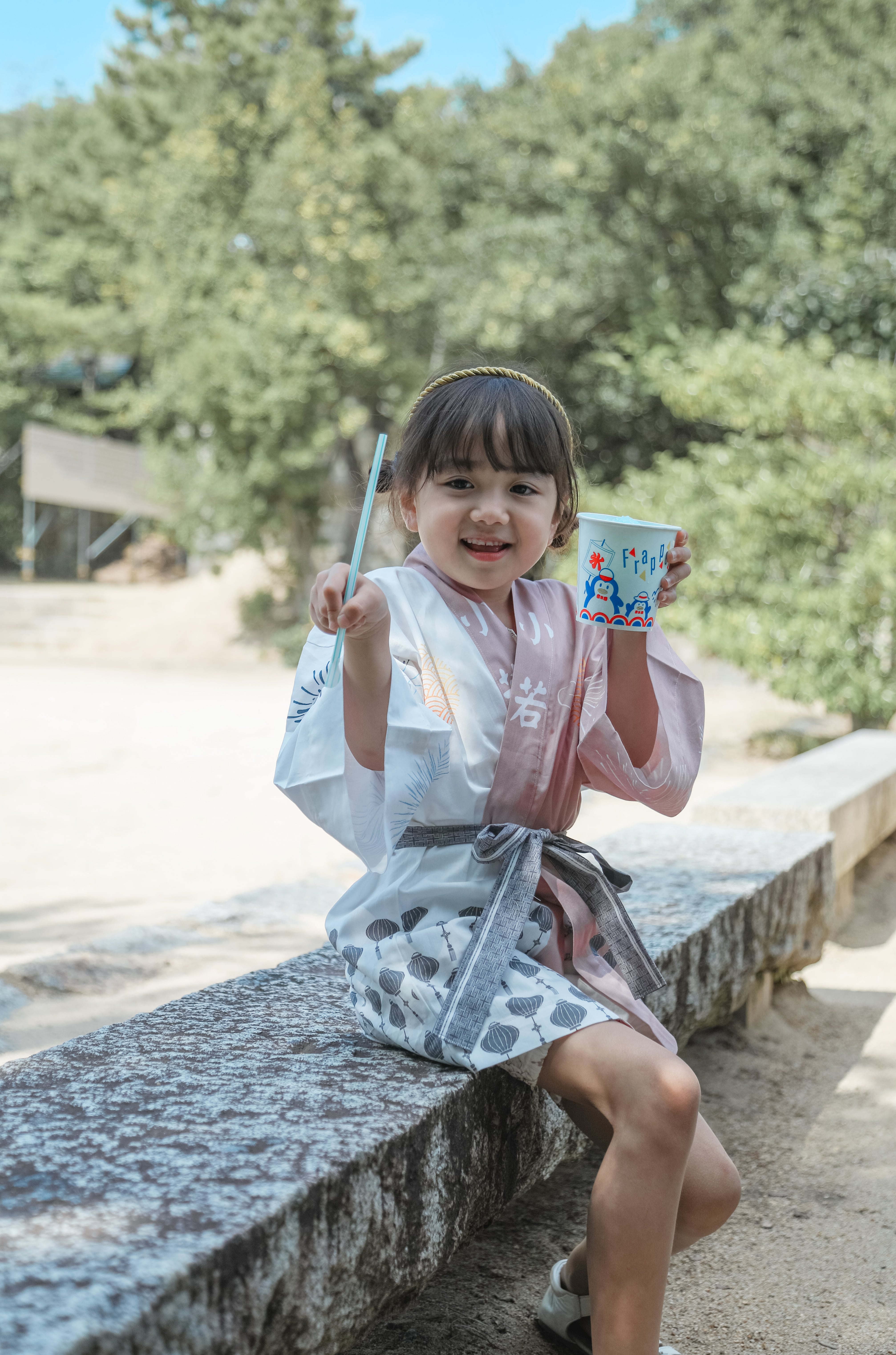 おしゃれKIDSはっぴ『 HAPPiii / PINK 』 法被 子供 キッズ ベビー