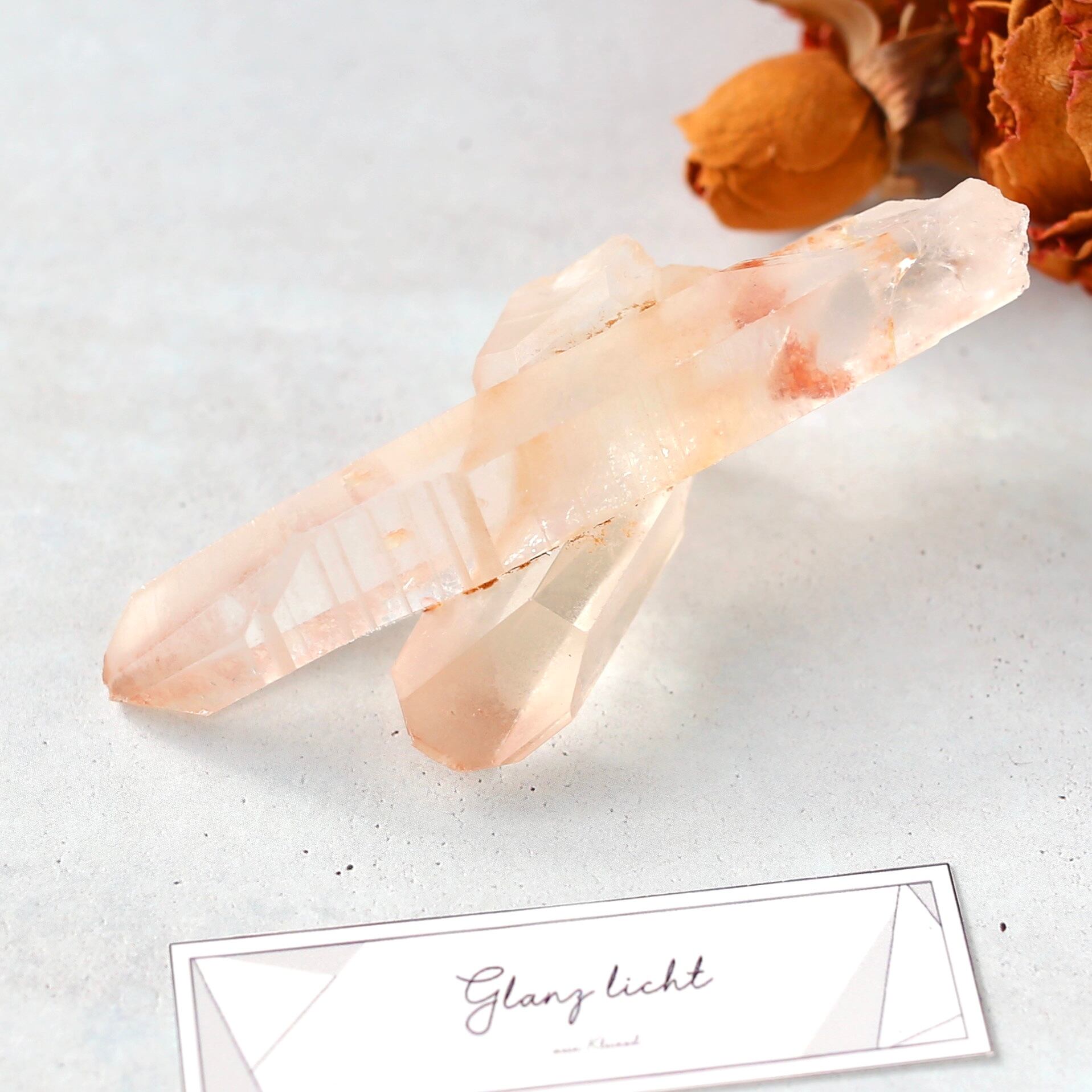 ピンクレムリアンシード クリスタル 水晶 鉱物 原石 希少 カブラル鉱山