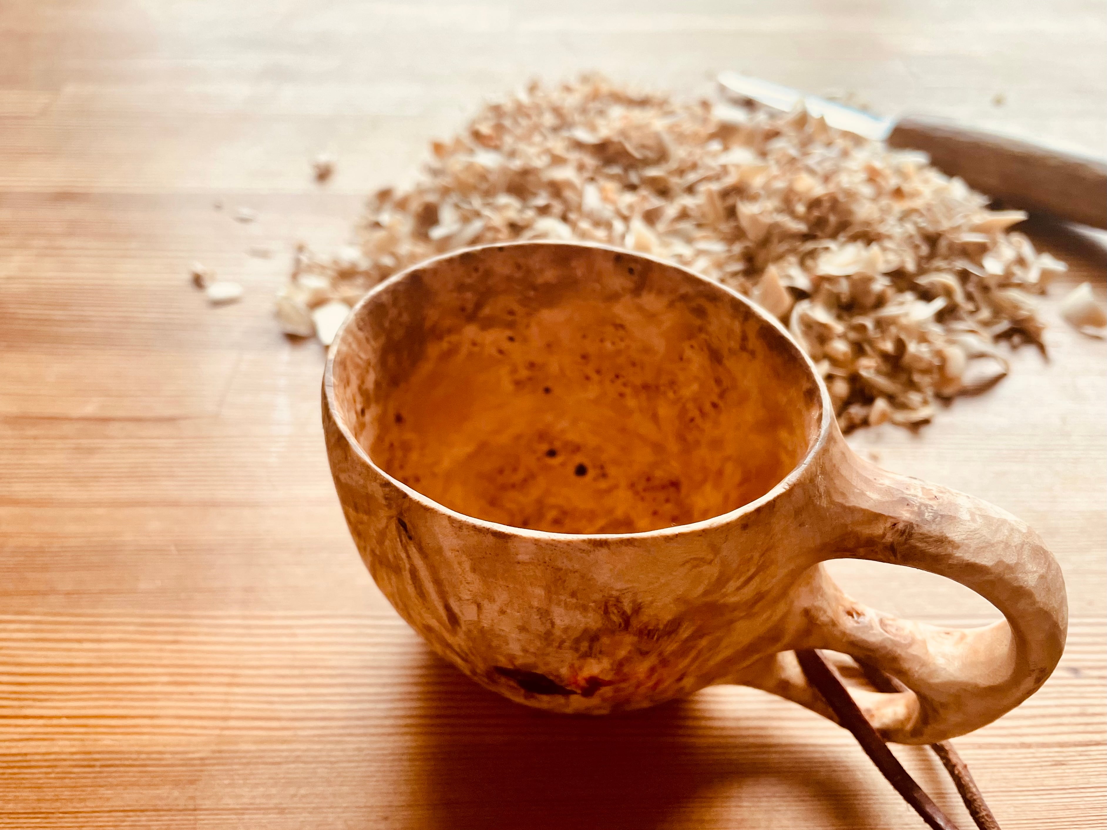 ククサ（KUKSA) 白樺のコブ材【ハンドメイド】 | 楽SOU（楽漕岳工房）