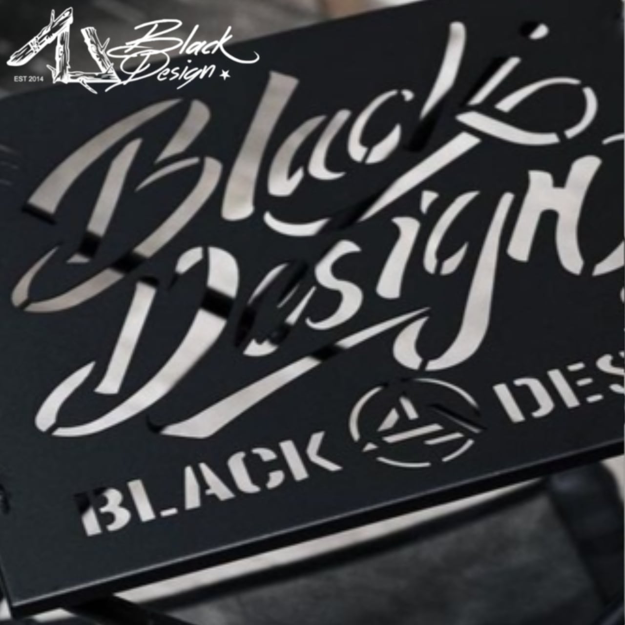 BLACK DESIGN ブラックデザイン アイアンプレート | Ncolor