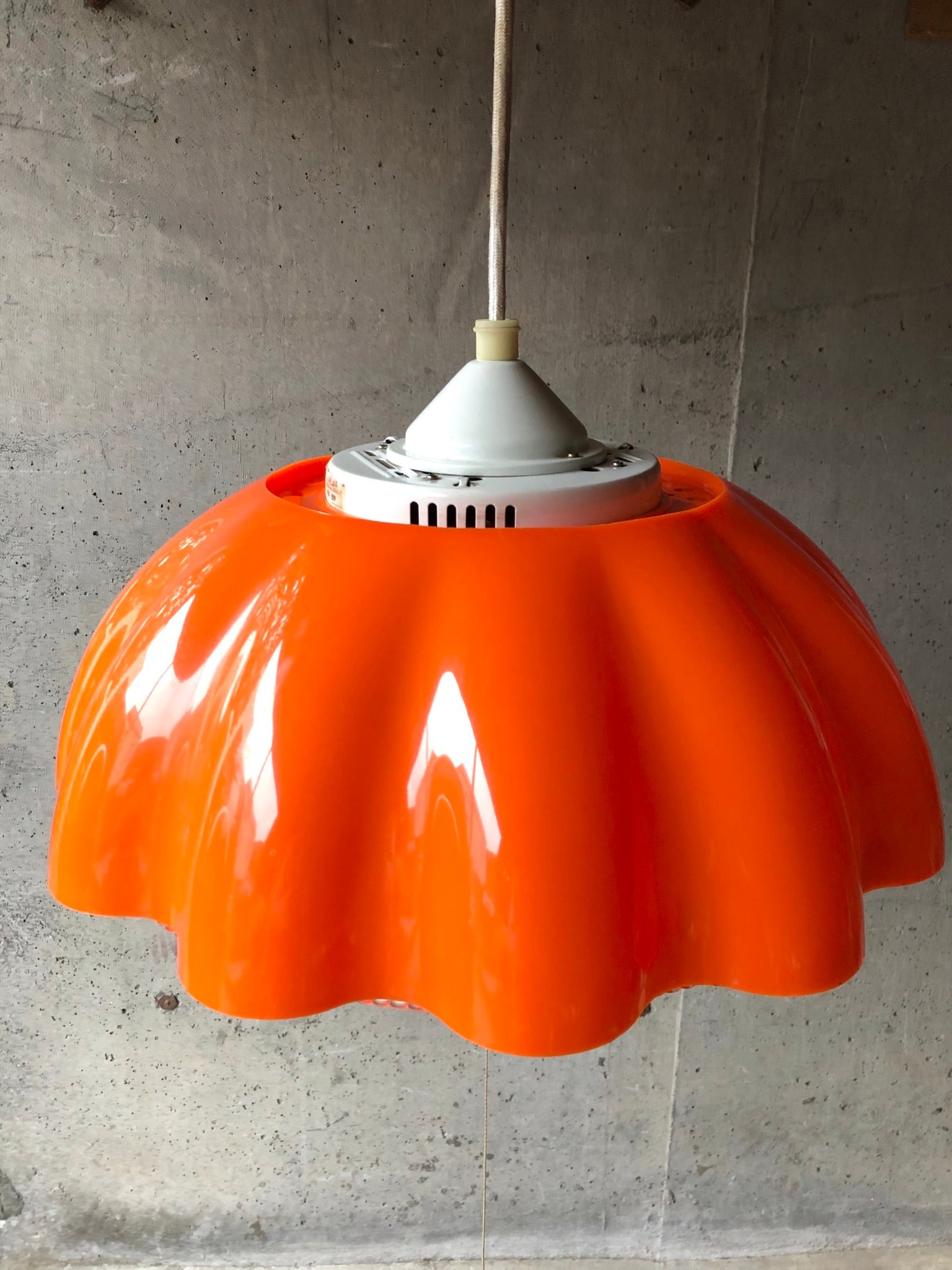 昭和レトロポップ ペンダントライト ビタミンオレンジ 電気 レトロ照明
