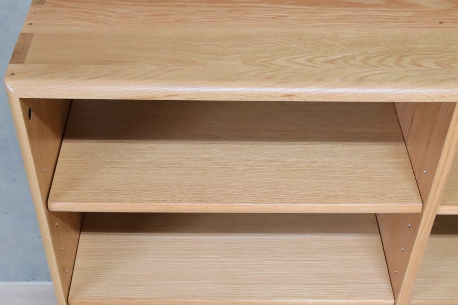 オープン棚 120 オーク 無垢材 飾り棚 ブックシェルフ 天然木 木製