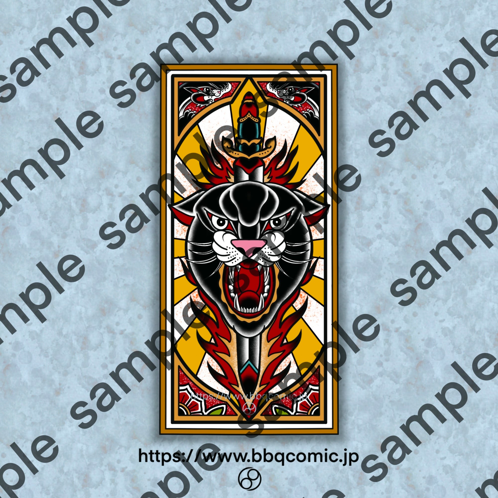 短冊ステッカー アメトラ パンサー | bbqcomic