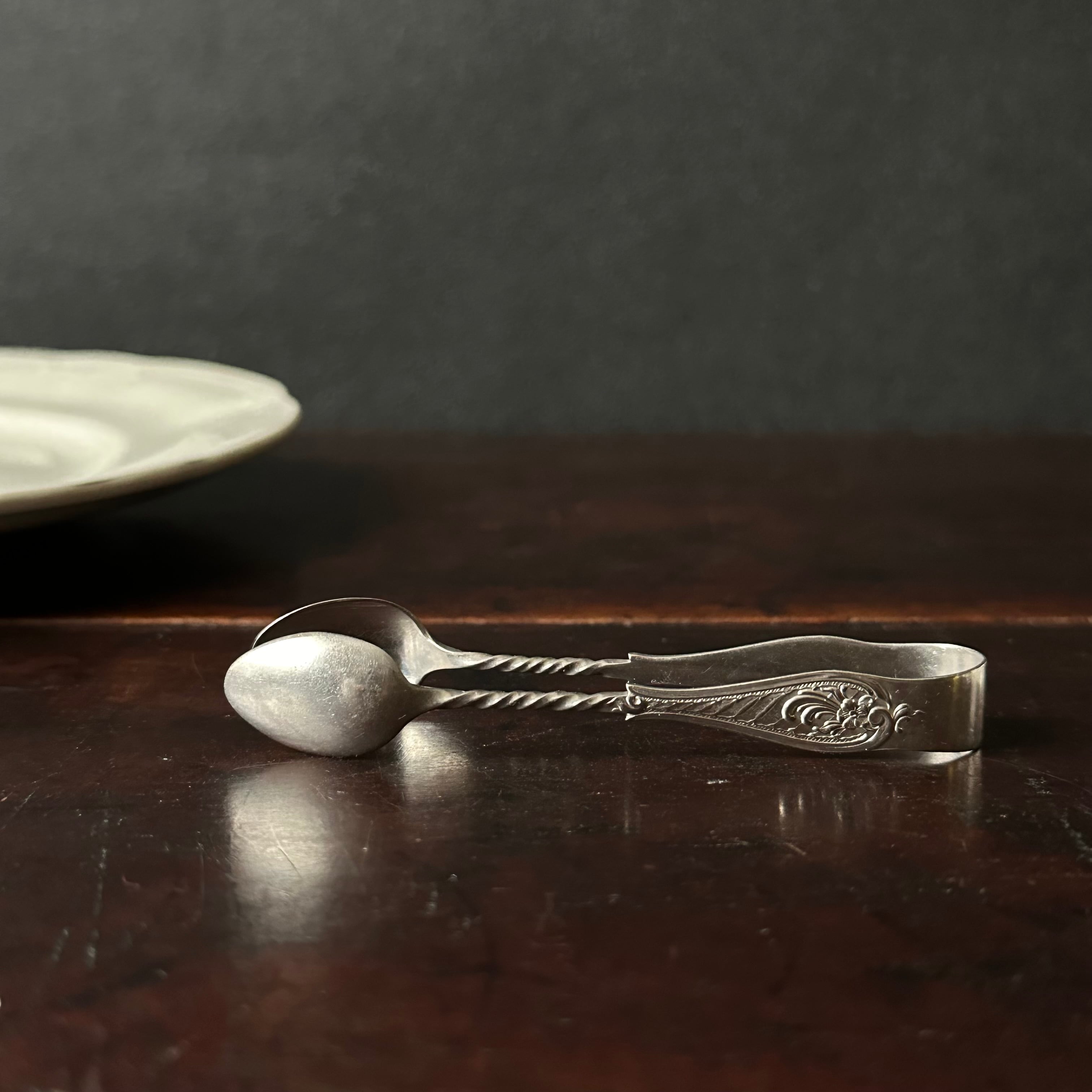 ミニシュガートング シルバープレート / フランスアンティーク