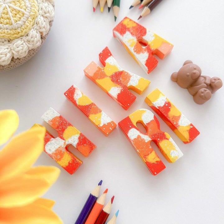 単色カラーマーブルクレヨン | mer crayon