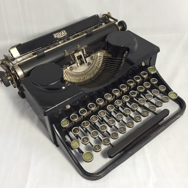 アンティーク 1931年製 ROYAL社 ポータブルタイプライター 清掃・注油