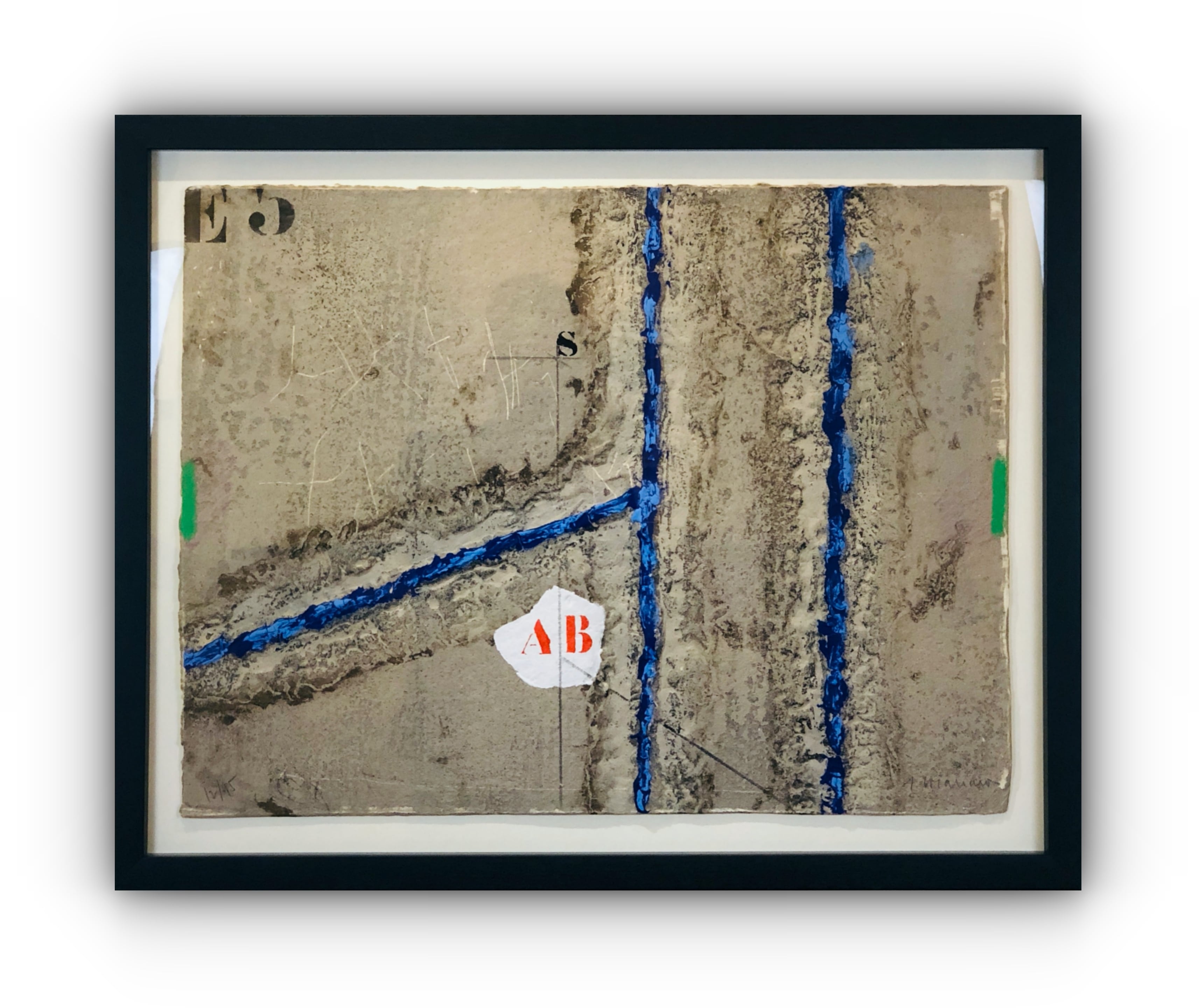 コワニャール (James Coignard) - Double Verticalites Bleu -【額付