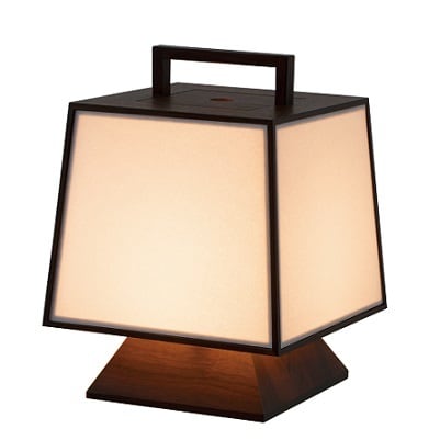 座右（ざゆう）あんどん | 木製照明のモアレ