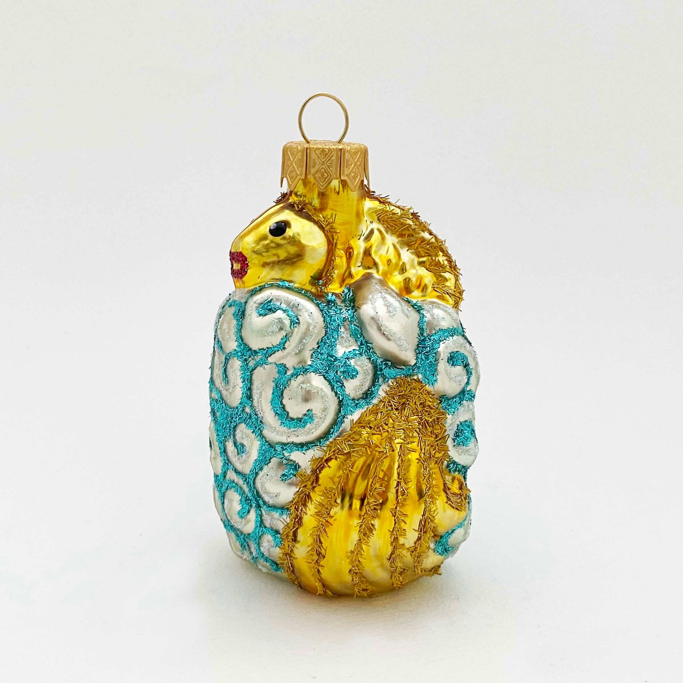 ウクライナ製 ガラスオーナメント（金の魚） | kokeshka