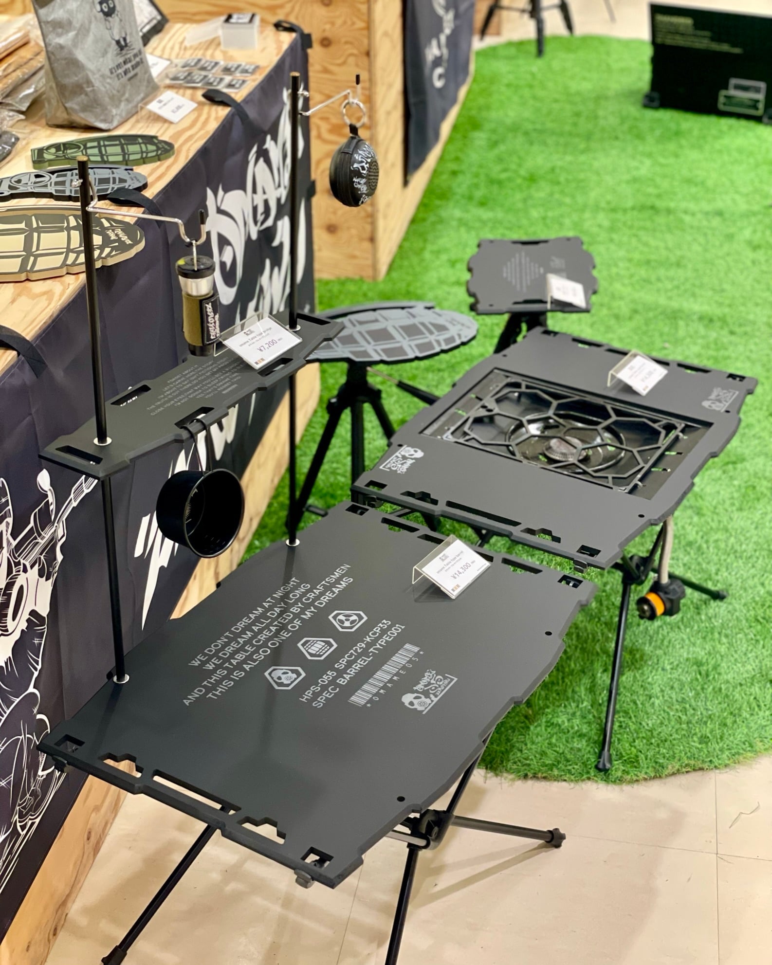 omame Table type barrel burner BLACK | OMAME ZERO FIVE