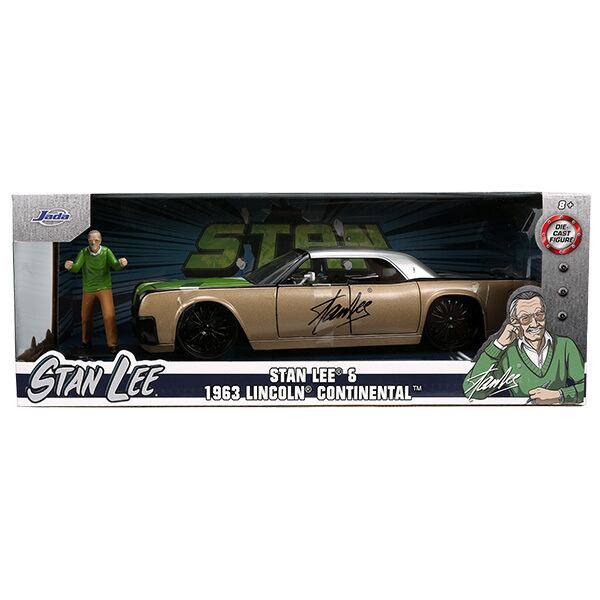 JadaTOY 1963 LINCOLN CONTINENTAL w/ STAN LEE 【MARVEL】 1/24