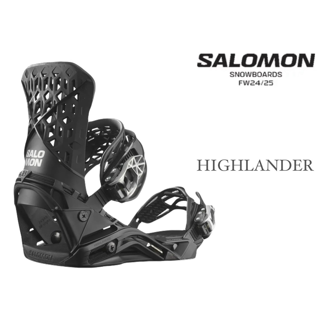 24-25モデル . SALOMON .『 HIGHLANDER 』. Black . サロモン
