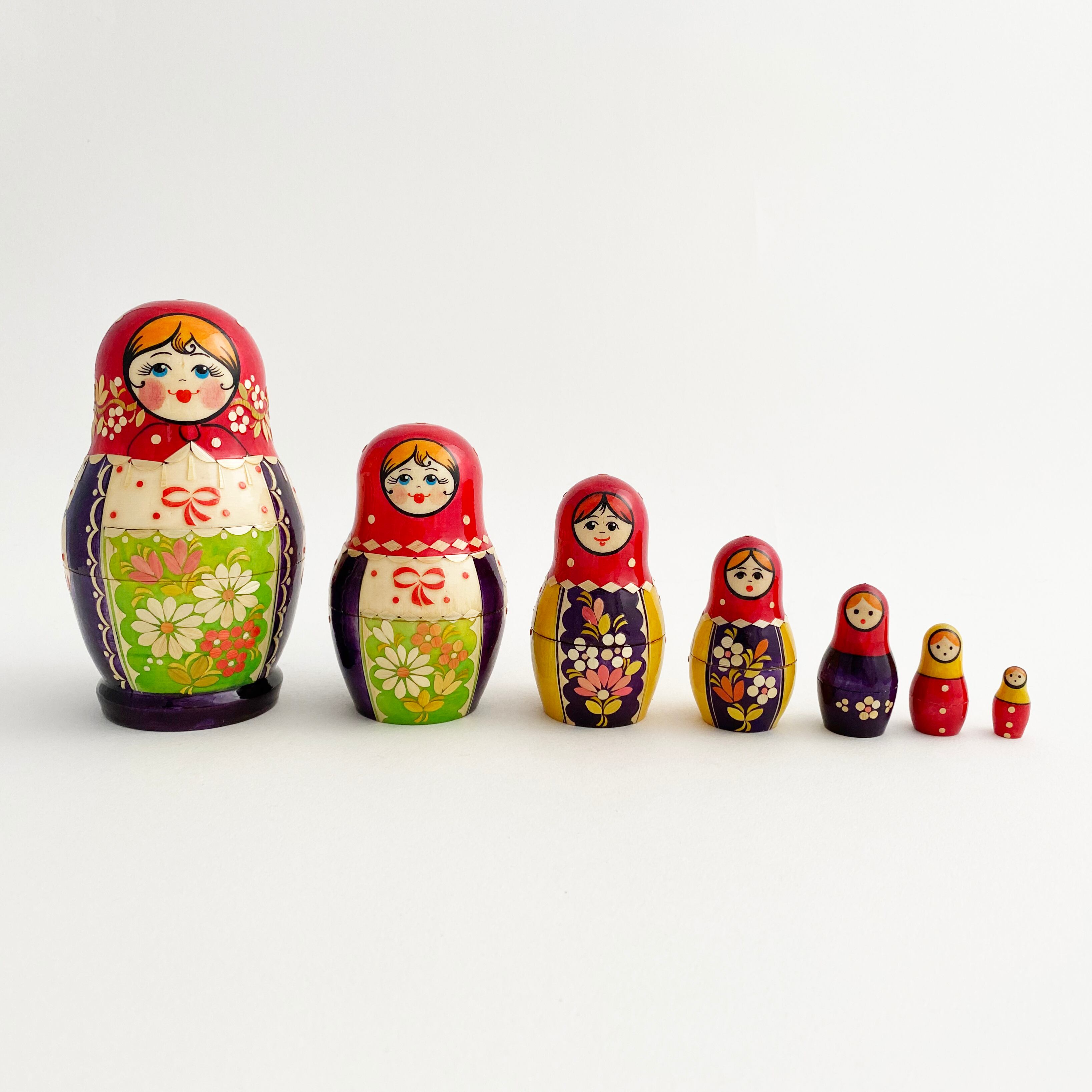 キーロフ麦わら/マトリョーシカ（7個組） | kokeshka