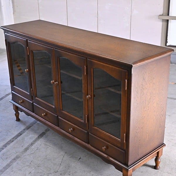 飛騨産業 キツツキ 35万「穂高」オーク材 サイドボード 食器棚